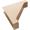 Ekena Millwork 9"W x 36"D x 36"H Thin Burlington Rough Cedar Woodgrain TimberThane Corbel, Primed Tan CORUR09X36X36BURRCPR - alternate 4